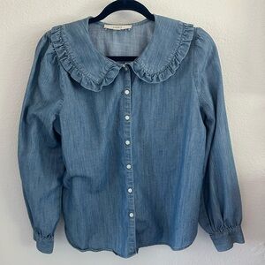 LOFT Chambray Blouse